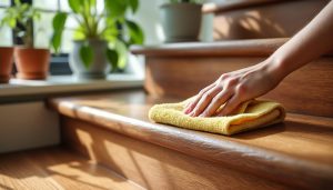 Comment nettoyer efficacement un escalier en bois sans l&rsquo;abîmer ?