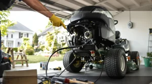 Remplacer courroie tracteur tondeuse briggs et stratton vite